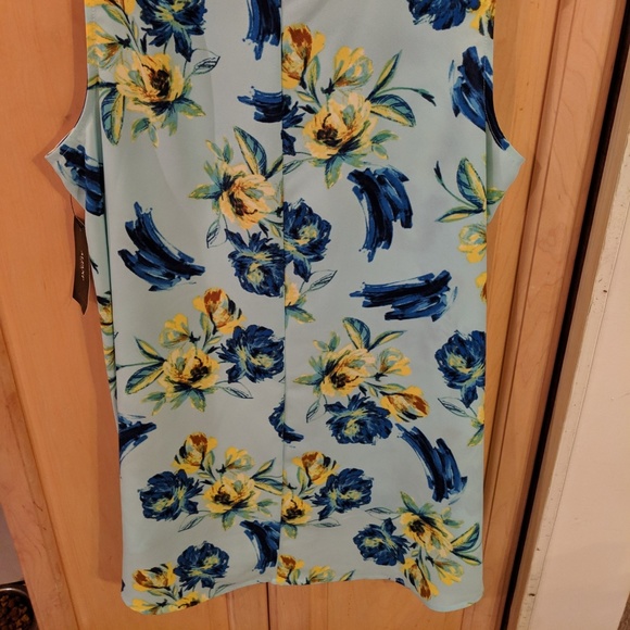 Alfani Petite Blue Floral-Print Swing Top NWT - Picture 7 of 7